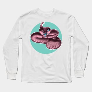 Sassy Snake (teal) Long Sleeve T-Shirt